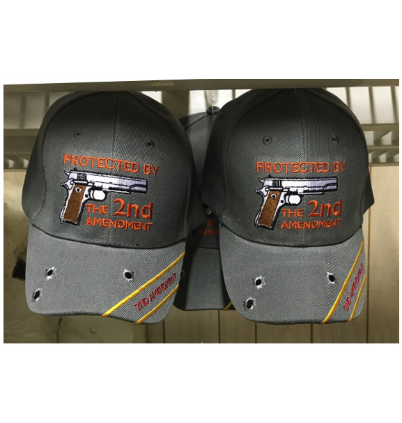 Protected by the 2nd Amendment Cap / Hat / Ballcap (Gray)