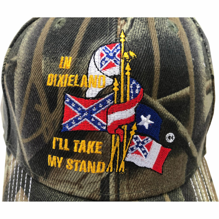 Dixie Land Camo Cap / Hat / Ballcap for Sale