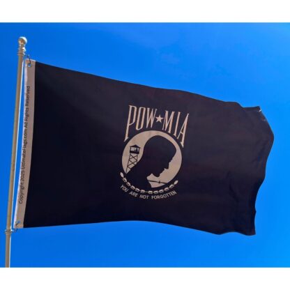 pow mia flag outdoor commercial sewn double sided, double nylon embroidered 3 x 5 ft.