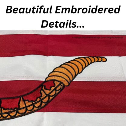 1st navy jack flag don't tread on me red double nylon embroidered 3 x 5 ft.