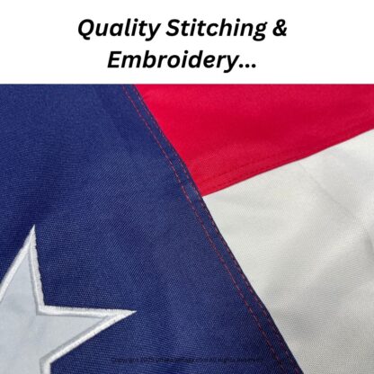 1st national confederate flag 7 stars and bars double nylon embroidered 3 x 5 ft. with sleeves/ties