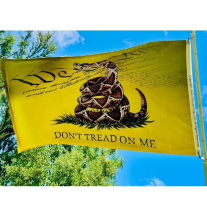 gadsden we the people flag – 3x5 ft double sided “don’t tread on me” flags outdoor banner