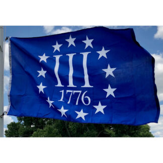 3% 1776 blue flag with 13 stars patriotic usa