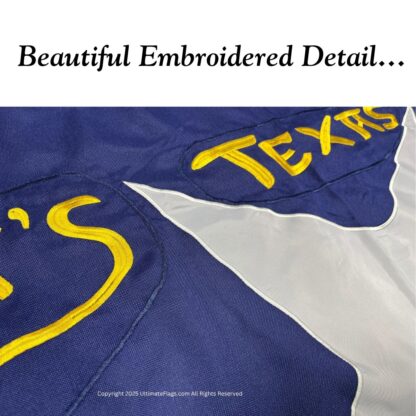terry's texas rangers flag confederate tx flags outdoor double nylon sewn embroidered 3 x 5 ft.