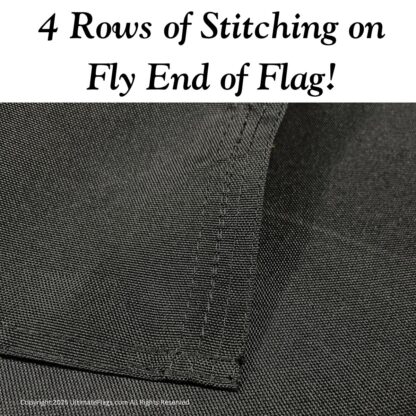 blackbeard's flag pirate blackbeard, edward teach 3x5ft. outdoor double nylon embroidered