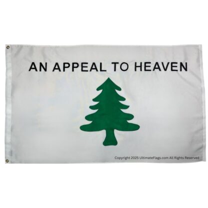 washington's cruiser flag appeal to heaven pine tree flags 3 x 5 ft. 2 ply nylon embroidered