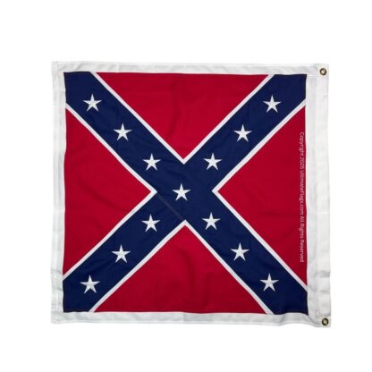 rebel battle flag double nylon embroidered flag 38x38 inch