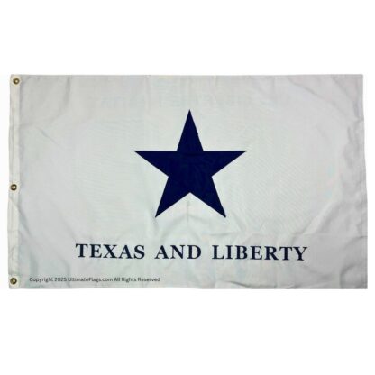 troutman flag texas & liberty double nylon embroidered, double sided 3 x 5 ft.