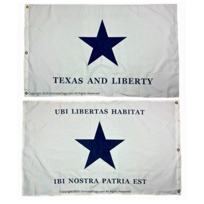 troutman flag texas & liberty double nylon embroidered, double sided 3 x 5 ft.