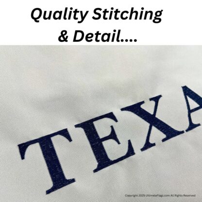 troutman flag texas & liberty double nylon embroidered, double sided 3 x 5 ft.