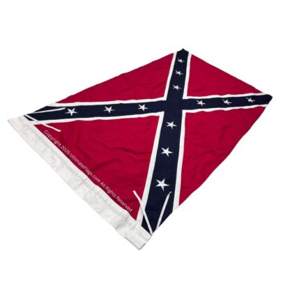 forrest battle flag cotton pole sleeve / ties 3 x 5 ft.