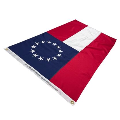 1st national flag 13 stars and bars double nylon embroidered flag 2x3 3x5 4x6 5x8 6x10 8x12 10x15 ft