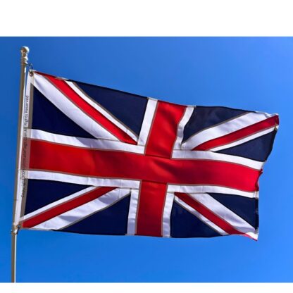 uk flag, united kingdom flags for sale union jack flag double nylon embroidered 3 x 5 ft.