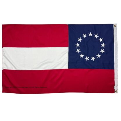 1st national flag 13 stars and bars double nylon embroidered flag 2x3 3x5 4x6 5x8 6x10 8x12 10x15 ft