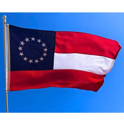 1st national flag 13 stars and bars double nylon embroidered flag 2x3 3x5 4x6 5x8 6x10 8x12 10x15 ft
