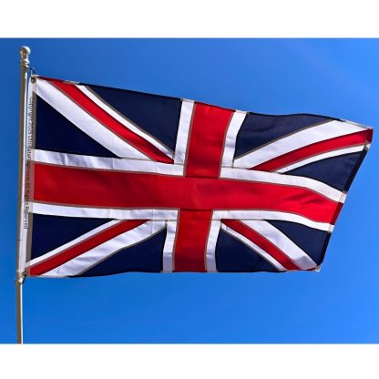 uk flag, united kingdom flags for sale union jack flag double nylon embroidered 3 x 5 ft.