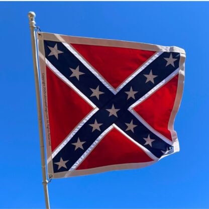 confederate artillery battle flag double nylon embroidered flag 38x38 inch