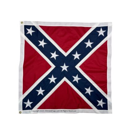 confederate artillery battle flag double nylon embroidered flag 38x38 inch