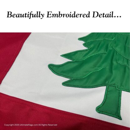 3rd new england flag 3 x 5 ft. double nylon embroidered outdoor