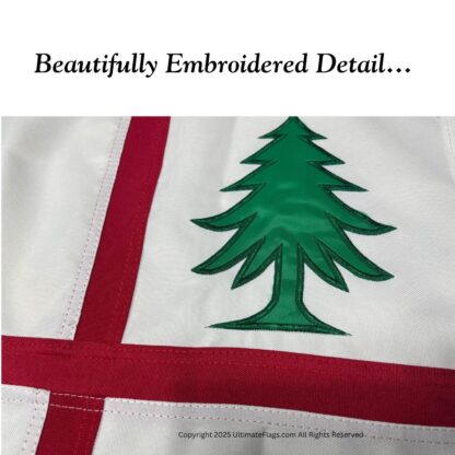 bunker hill flag 3 x 5 ft. double nylon embroidered