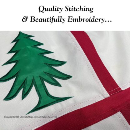 bunker hill flag 3 x 5 ft. double nylon embroidered