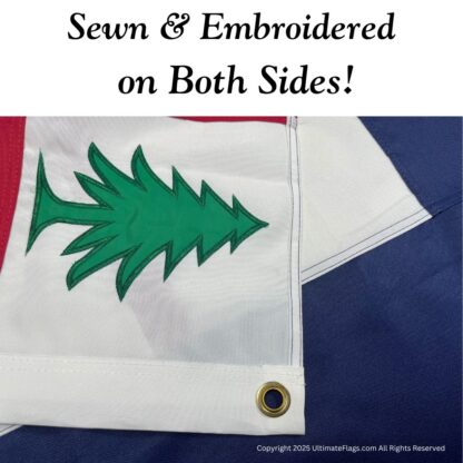 bunker hill flag 3 x 5 ft. double nylon embroidered