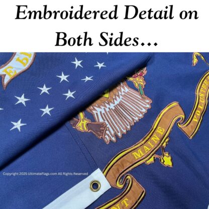 20th maine volunteer infantry regiment flag double nylon embroidered outdoor 3 x 5 ft.
