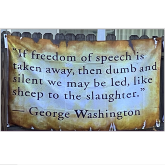 if freedom of speech is taken away flag gw quote 3 x 5 ft. standard