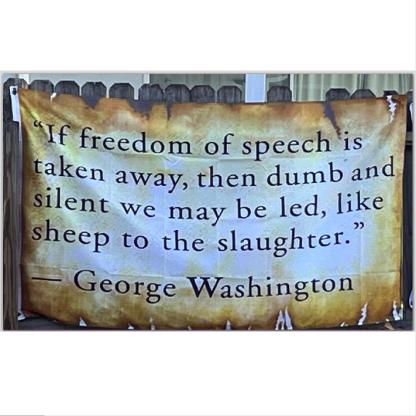 if freedom of speech is taken away flag gw quote 3 x 5 ft. standard