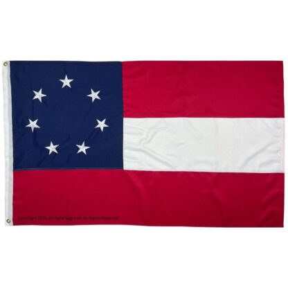 1st national flag 7 stars and bars double nylon embroidered flag 2x3 3x5 4x6 5x8 6x10 8x12 10x15 ft