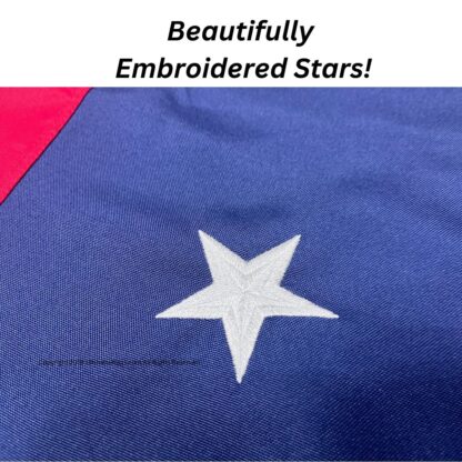 1st national flag 7 stars and bars double nylon embroidered flag 2x3 3x5 4x6 5x8 6x10 8x12 10x15 ft