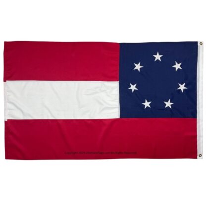 1st national flag 7 stars and bars double nylon embroidered flag 2x3 3x5 4x6 5x8 6x10 8x12 10x15 ft