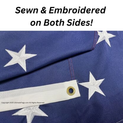 1st national flag 7 stars and bars double nylon embroidered flag 2x3 3x5 4x6 5x8 6x10 8x12 10x15 ft
