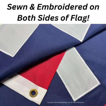 missouri battle flag double nylon embroidered 3 x 5 ft. / confederate mo battle flags