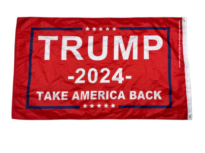 trump 2024 take america back flag red 3 x 5 ft outdoor standard or double sided