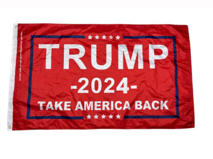 trump 2024 take america back flag red 3 x 5 ft outdoor standard or double sided