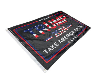 trump 2024 take america back flag black usa 3 x 5 ft outdoor standard or double sided