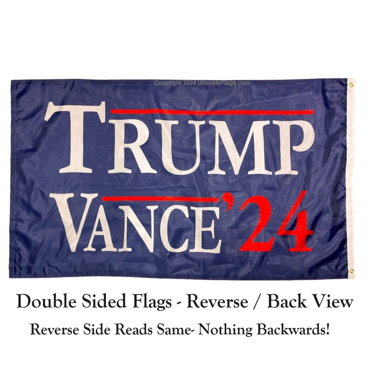 trump vance 2024 flag blue 3 x 5 outdoor double sided flags