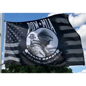 pow mia flag with soldier