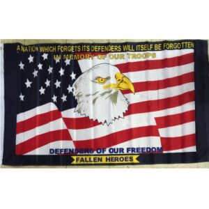 fallen heroes flag - defenders of our freedom flag for sale eagle usa