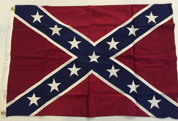 Rebel Flag Confederate Battle flag in Cotton