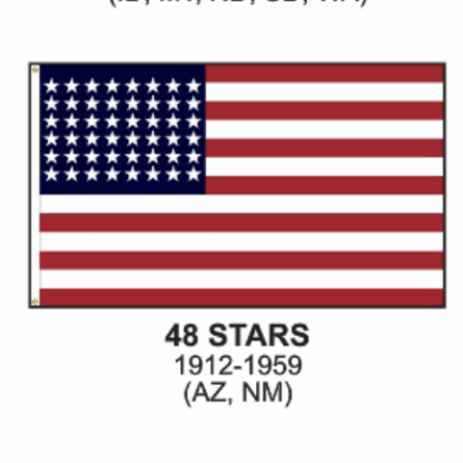 48 Star USA Flag used in WW2