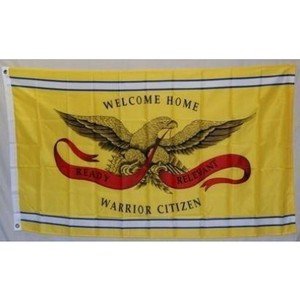 welcome home warrior flag