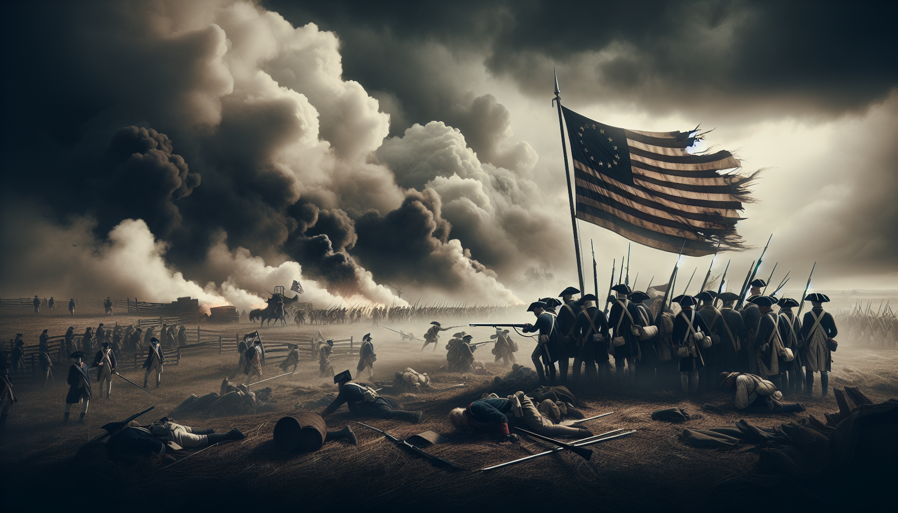 George Washington Leadership: Betsy Ross Flag in Revolutionary War Battles