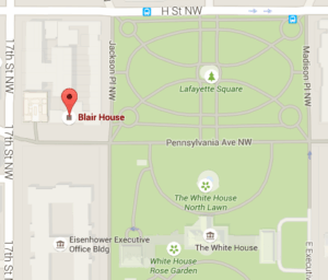 Map of where blair house is located 