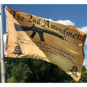 2nd amendment flag cool old parchment paper looking flag