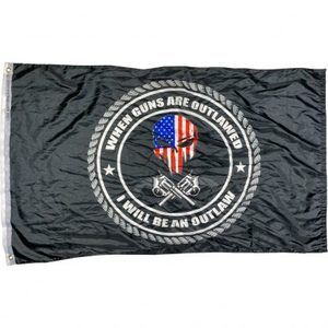 guns outlaw flag