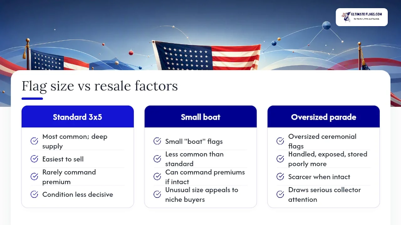 Flag size categories and resale implications