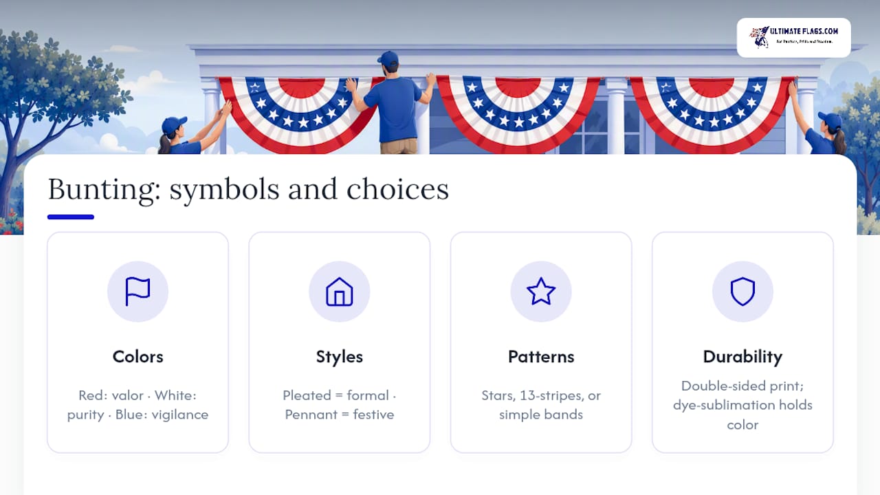 What Do the Colors and Patterns in Bunting Symbolize? — overview diagram