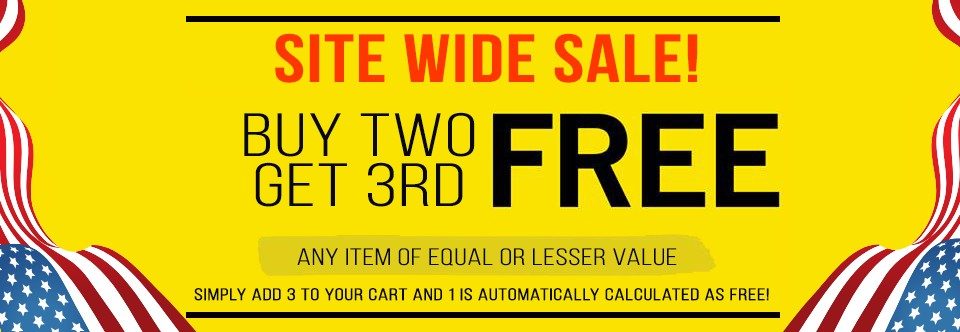 Sitewide Sale! Buy Two Get 3rd FREE